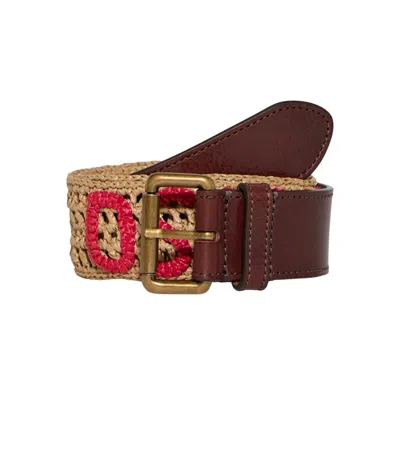 Dsquared2 Multicolor Knitted Logo Belt