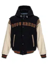Dsquared2 Varsity Wool Blend Bomber Jacket In Multicolor