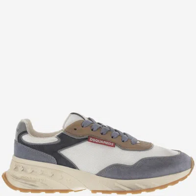 Dsquared2 Multicolor Logo Sneakers In Blue