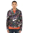 Dsquared2 Multicolor Notched Lapel Jacket In Multi