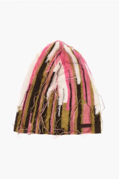 Dsquared2 Multicolor Nylon And Wool Beanie