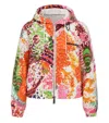 Dsquared2 Multicolor Printed Hood Jacket In Multi