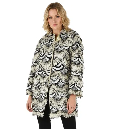 Dsquared2 Multicolor Printed Trench Coat