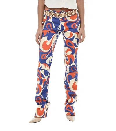 Dsquared2 Multicolor Regular Flat Front Pants