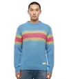 Dsquared2 Gradient Stripe Crew Neck Jumper In Multi