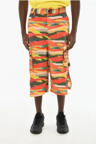 Dsquared2 Multicolor Shorts With Logo Button