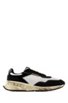 Dsquared2 Leather Sneakers With Chunky Sole And Distressed Finish