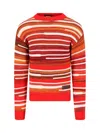 Dsquared2 Striped Crew-neck Jumper In Multicolor