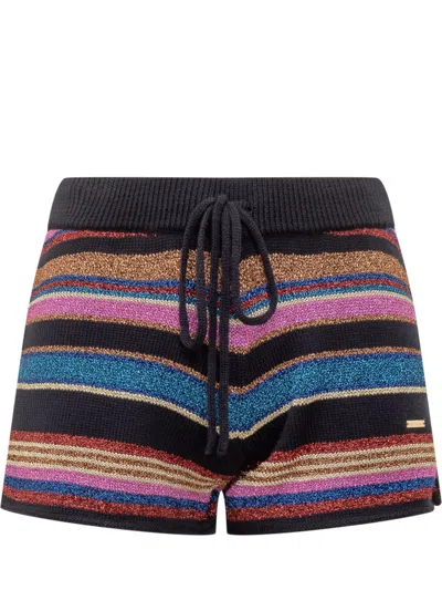 DSQUARED2 MULTICOLOR STRIPES SHORTS