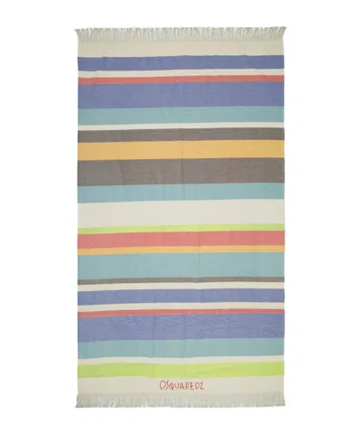 Dsquared2 Multicolouredstripe Beach Towel In Multicolor