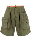 Dsquared2 Multiple-pockets Cargo Shorts In Green