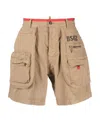 Dsquared2 Multiple-pockets Cargo Shorts In Nude