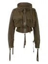 Dsquared2 Multiple-pocket Jacket In Green