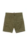 Dsquared2 Multi-pocket Cargo Shorts In Green