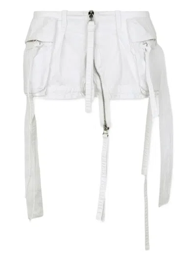 Dsquared2 Multipocket Cargo Shorts In White