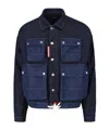 Dsquared2 Multi-pocket Denim Jacket In Black