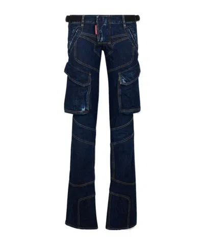 Dsquared2 Multi-pocket Jeans In Blue