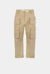 Dsquared2 Multi-pocket Utility Cargo Pants In Beige