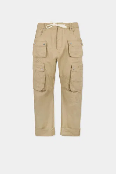 Dsquared2 Multi-pocket Utility Cargo Pants In Beige