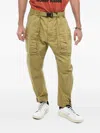 Dsquared2 Multi-pocketed Belted Cargo Pants In Green