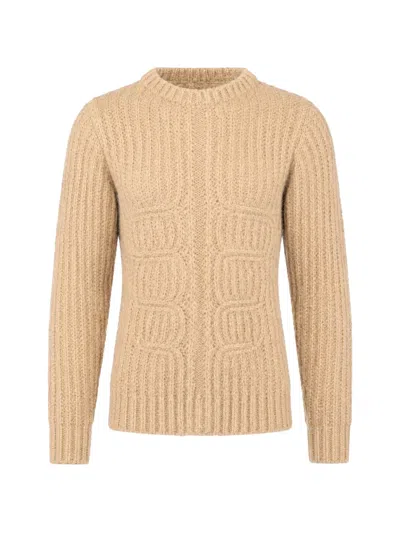Dsquared2 Muscle Ribbed-knit Sweater In Neutral