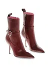 Dsquared2 My Dust Buckle-strap Pointed-toe Ankle Boots In Multi