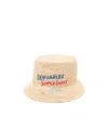 Dsquared2 Summer Lovers Bucket Hat In Light Beige