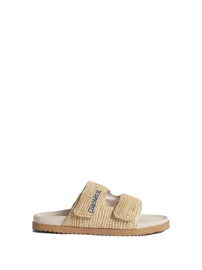 DSQUARED2 DSQUARED2 NATURAL RAFFIA SANDAL