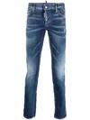 Dsquared2 Navy Blue 5-pocket Pants For Men In Blue Navy