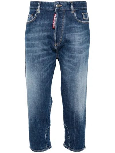 Dsquared2 Navy Blue Baby Carpenter Jeans 5 Pockets In Azul Oscuro