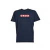 Dsquared2 D2 Logo Patch Crewneck T-shirt In Black