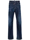 Dsquared2 642 Dark Pressed Wash Jeans In Blue