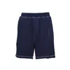 Dsquared2 Navy Blue Cotton Relax Fit Bermuda Shorts In Black
