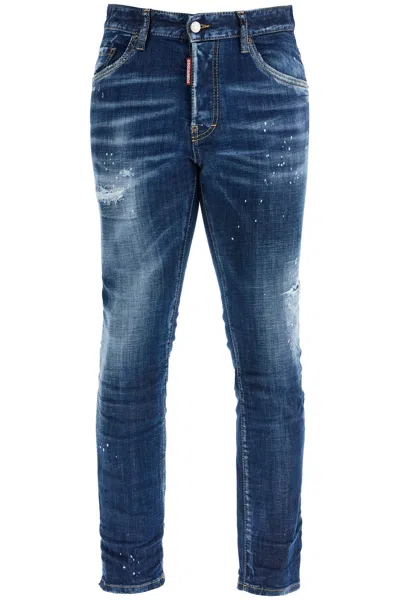 Dsquared2 Navy Skater Jeans In Blue