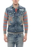 Dsquared2 Navy Blue Denim Jacket In Blue