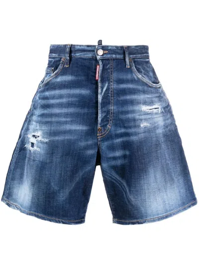 Dsquared2 Navy Blue Denim Pants For Men | Fw23 Collection