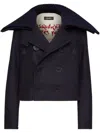 Dsquared2 Double-breasted Sailor Mini Peacoat In Navy Blue