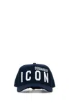 Dsquared2 Dsquared Men Navy Blue Gabardine Baseball Cap