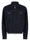 Dsquared2 Navy Blue Jacket In Navy Blue