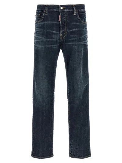 Dsquared2 Navy Blue Mid Rise Jeans