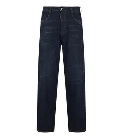 Dsquared2 Mid-rise Straight-leg Jeans In Blue