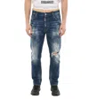 Dsquared2 Jeans Im Distressed-look In Blue
