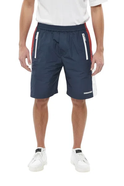 Dsquared2 Navy Blue Regular Shorts