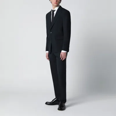 Dsquared2 Navy Blue Single-breasted Suit In Wool Blend