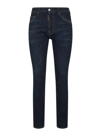 Dsquared2 Navy Blue Skinny Cut Jeans
