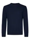 Dsquared2 Navy Blue Wool And Cashmere Knit Sweater In Blue