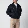 Dsquared2 Dark Wash Drawstring Jean Jacket In Multi