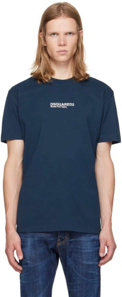 Dsquared2 Navy Cool Fit T-shirt In 478 Navy Blue