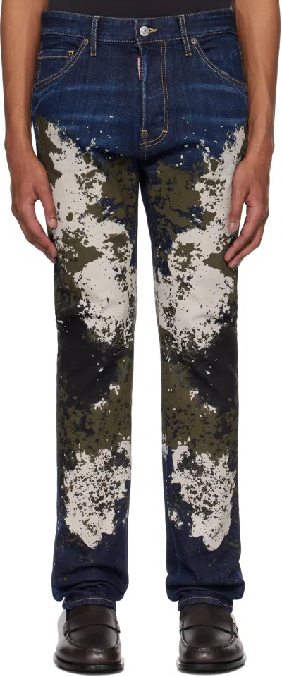 DSQUARED2 NAVY COOL GUY JEANS