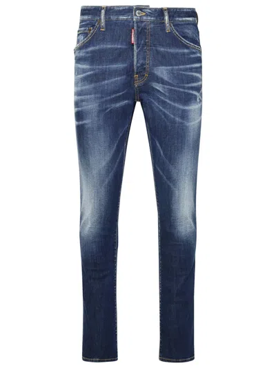 Dsquared2 Blue Lightning Destroyed Slim Fit Jeans